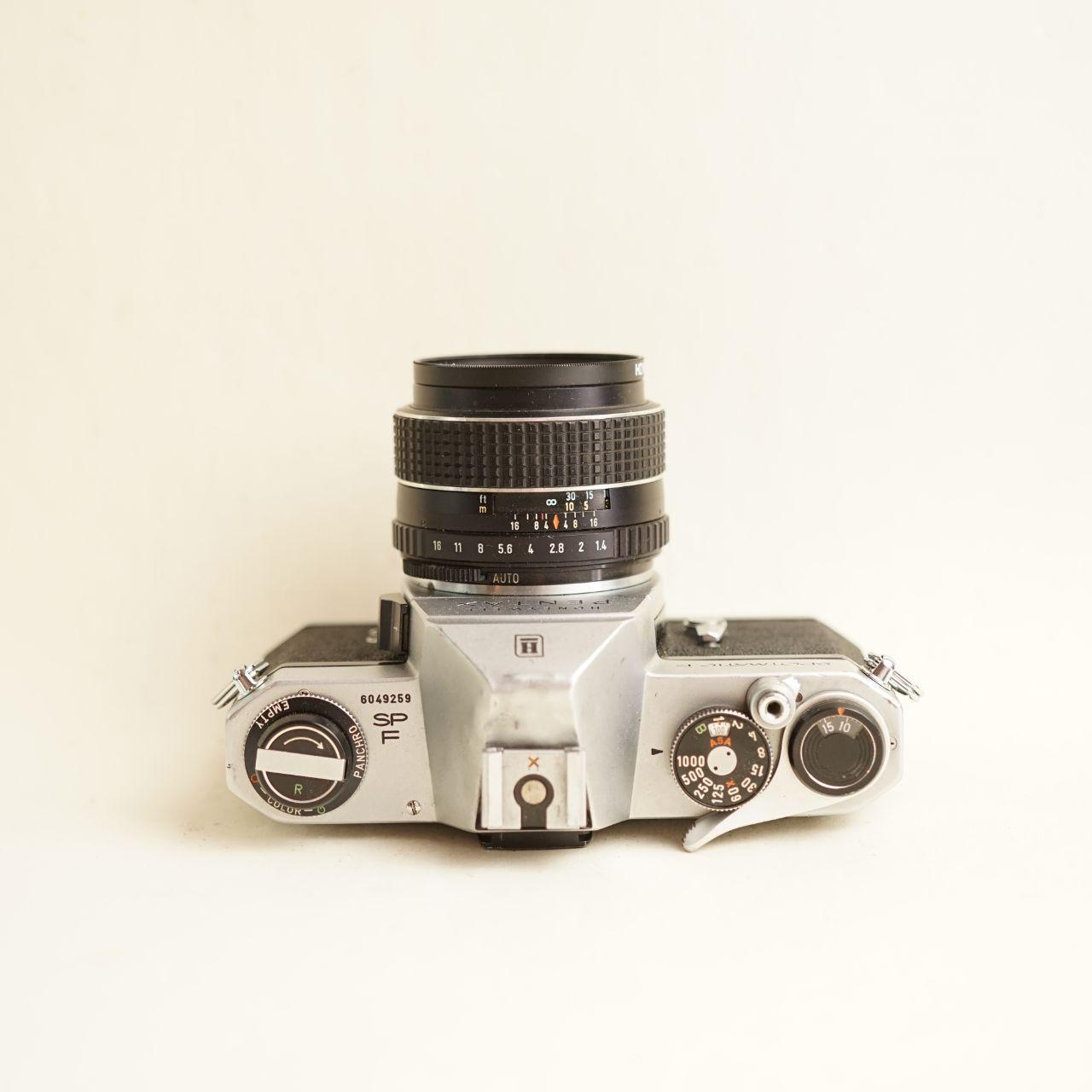 Pentax Spotmatic F Film Camera | FULL CLA | 50mm f/1.4 Lens | Read Description | Silver