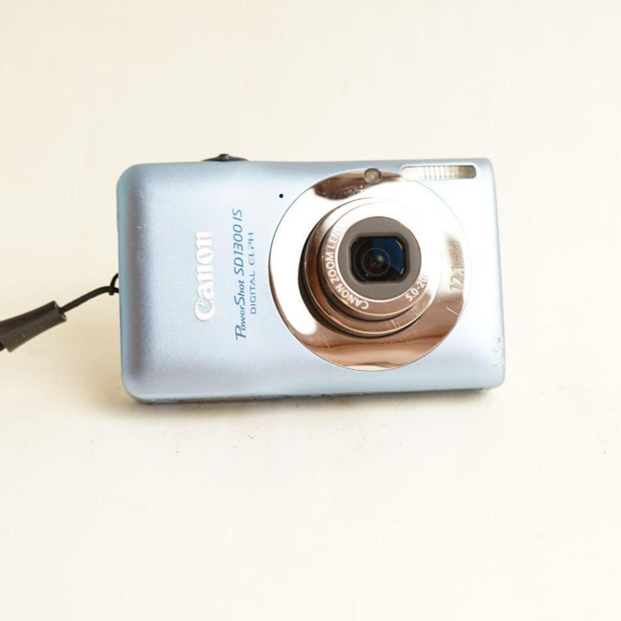 Canon PowerShot SD1300 IS Digital Camera | 12.1MP | Tested & Working | Blue