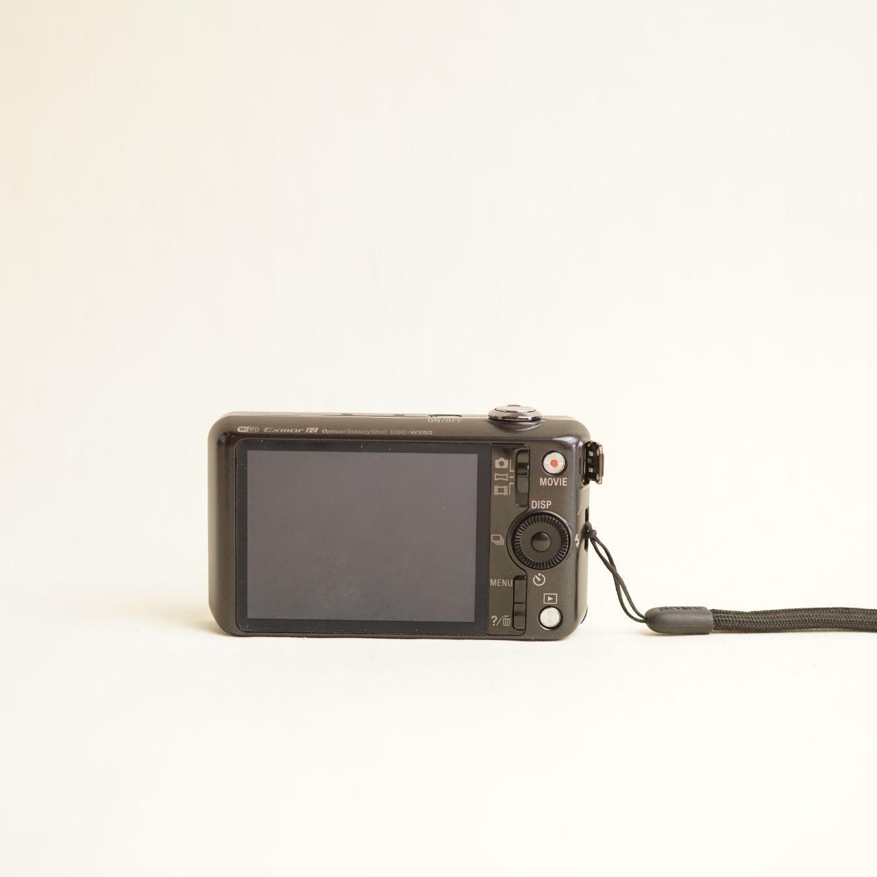 Sony Cyber-shot DSC-WX80 Digital Camera | 16.2MP | Tested & Working | Black
