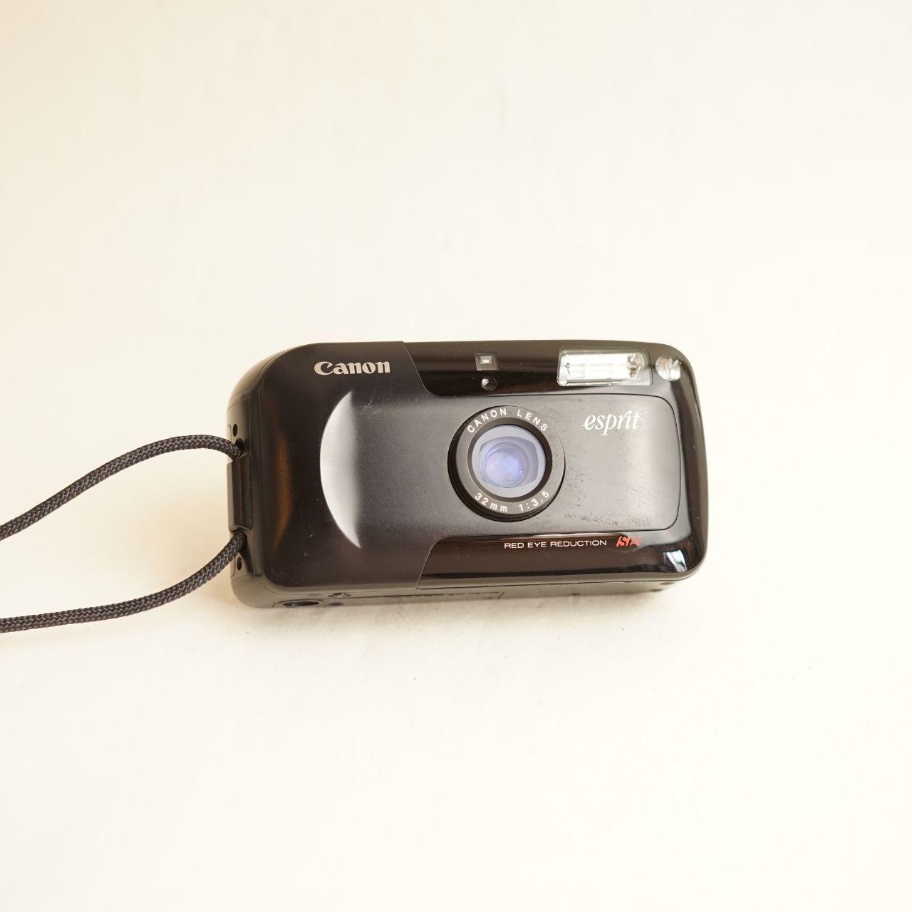 Canon Esprit Film Camera | 35mm Point & Shoot | Tested & Working | Black