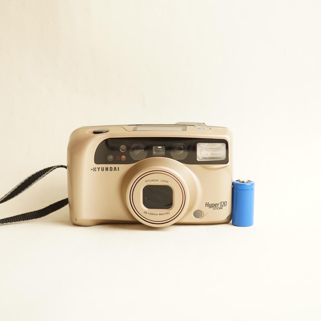 Hyundai Hyper 120 Zoom Film Camera | 35mm Point & Shoot | Tested & Working | Gold