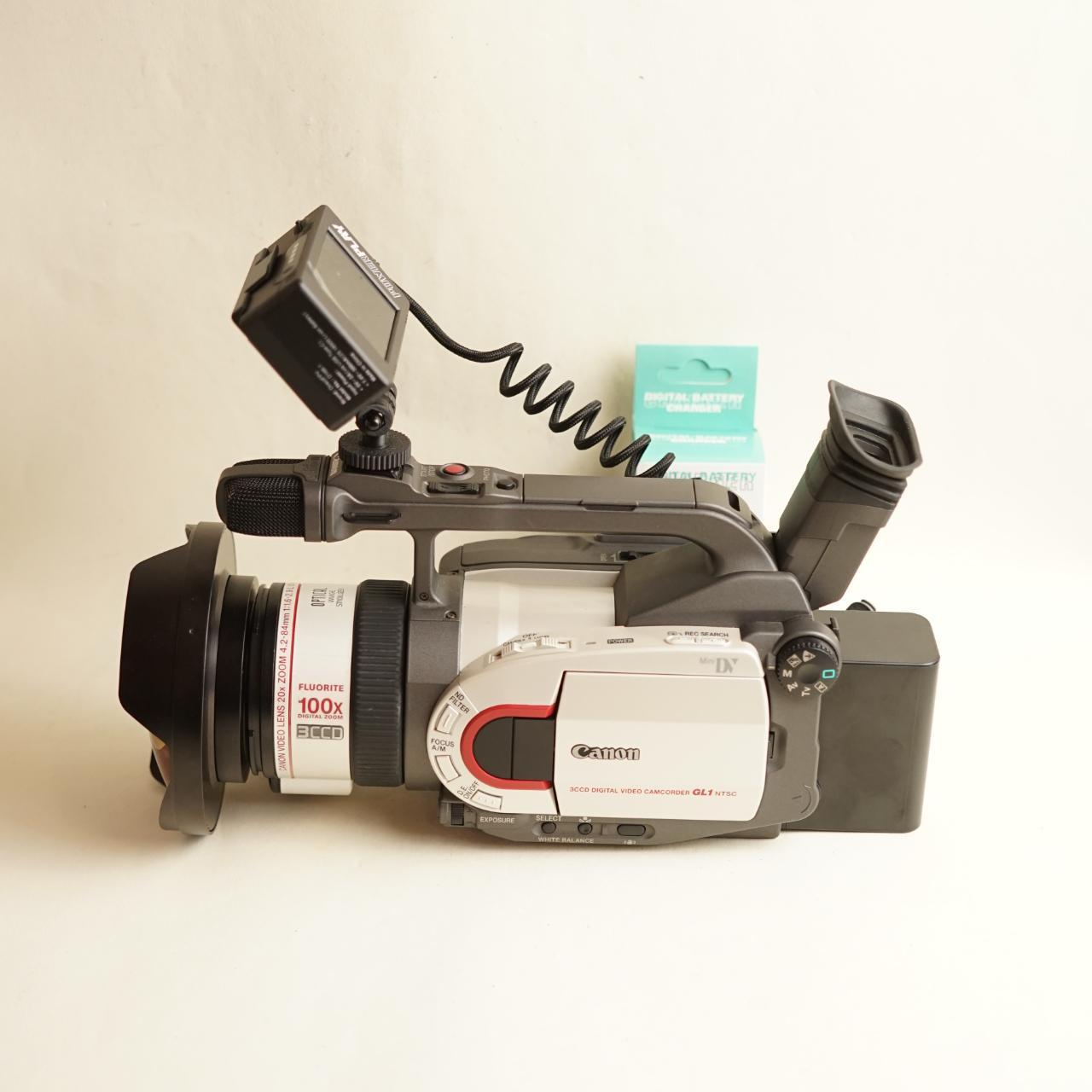 Canon GL1 Digital Camcorder | Tapeless Setup + Fisheye Lens | Tested & Working | Silver