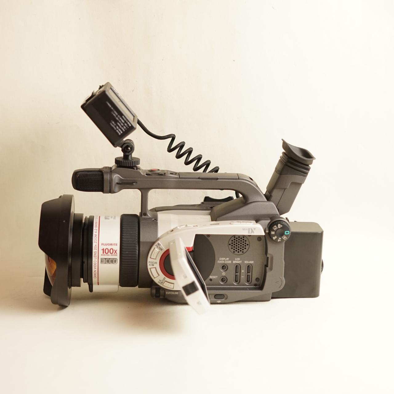 Canon GL1 Digital Camcorder | Tapeless Setup + Fisheye Lens | Tested & Working | Silver