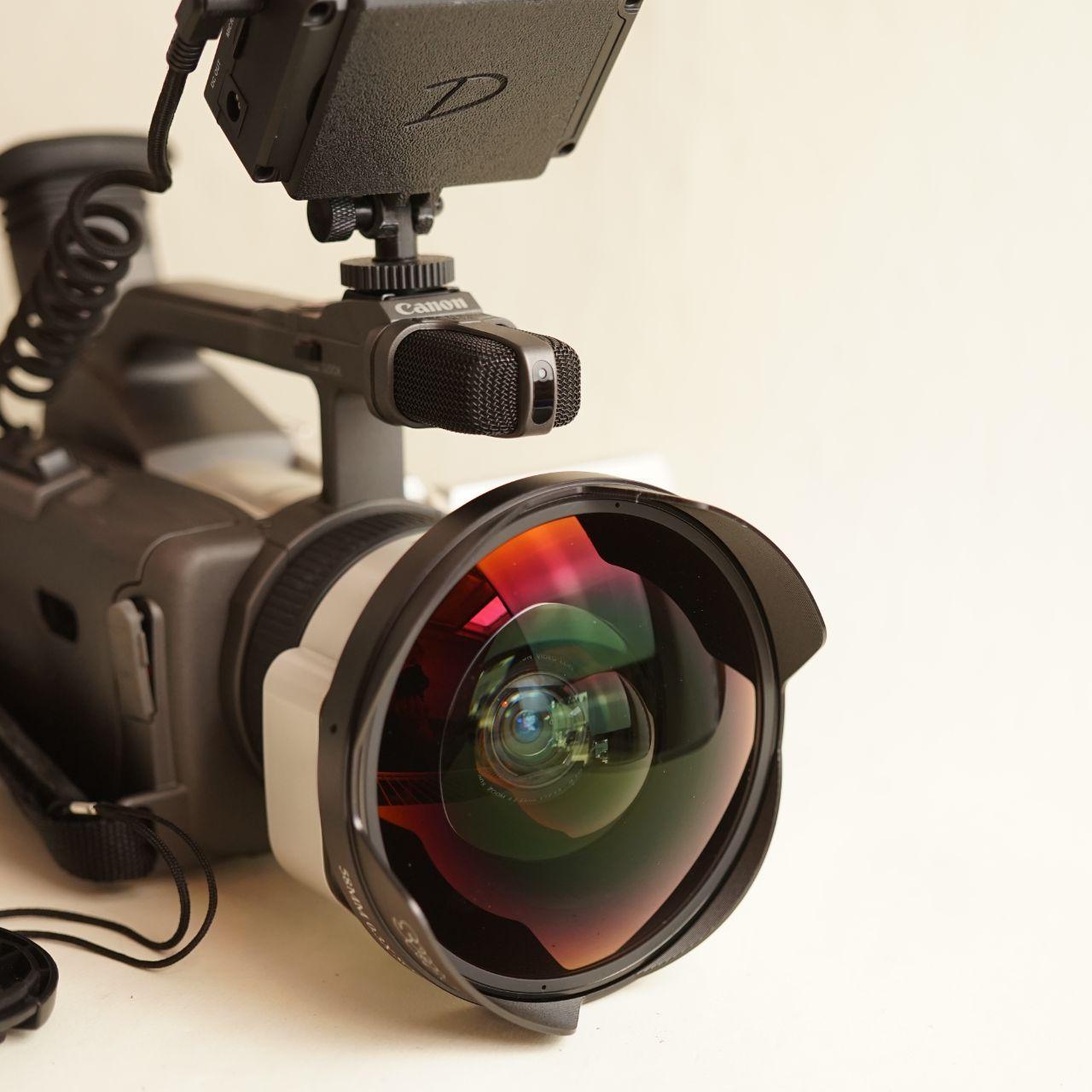 Canon GL1 Digital Camcorder | Tapeless Setup + Fisheye Lens | Tested & Working | Silver