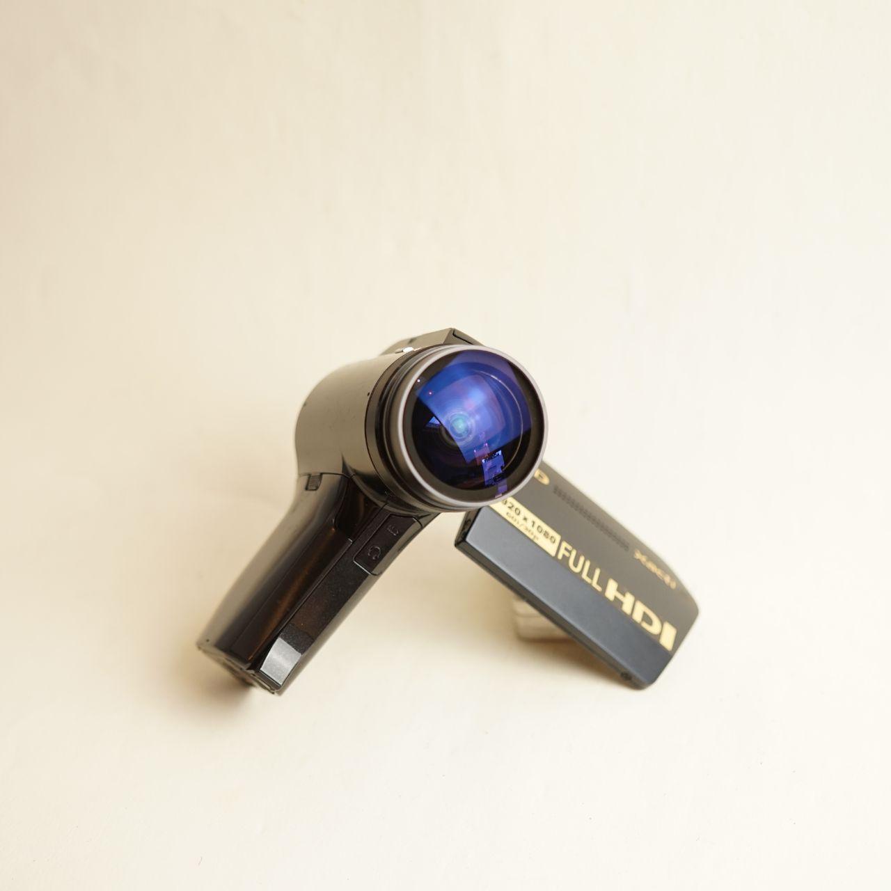 Sanyo VPC-HD1010 w/ 0.2x 37mm Fisheye Lens | Digital Camcorder | Tested & Working | Black
