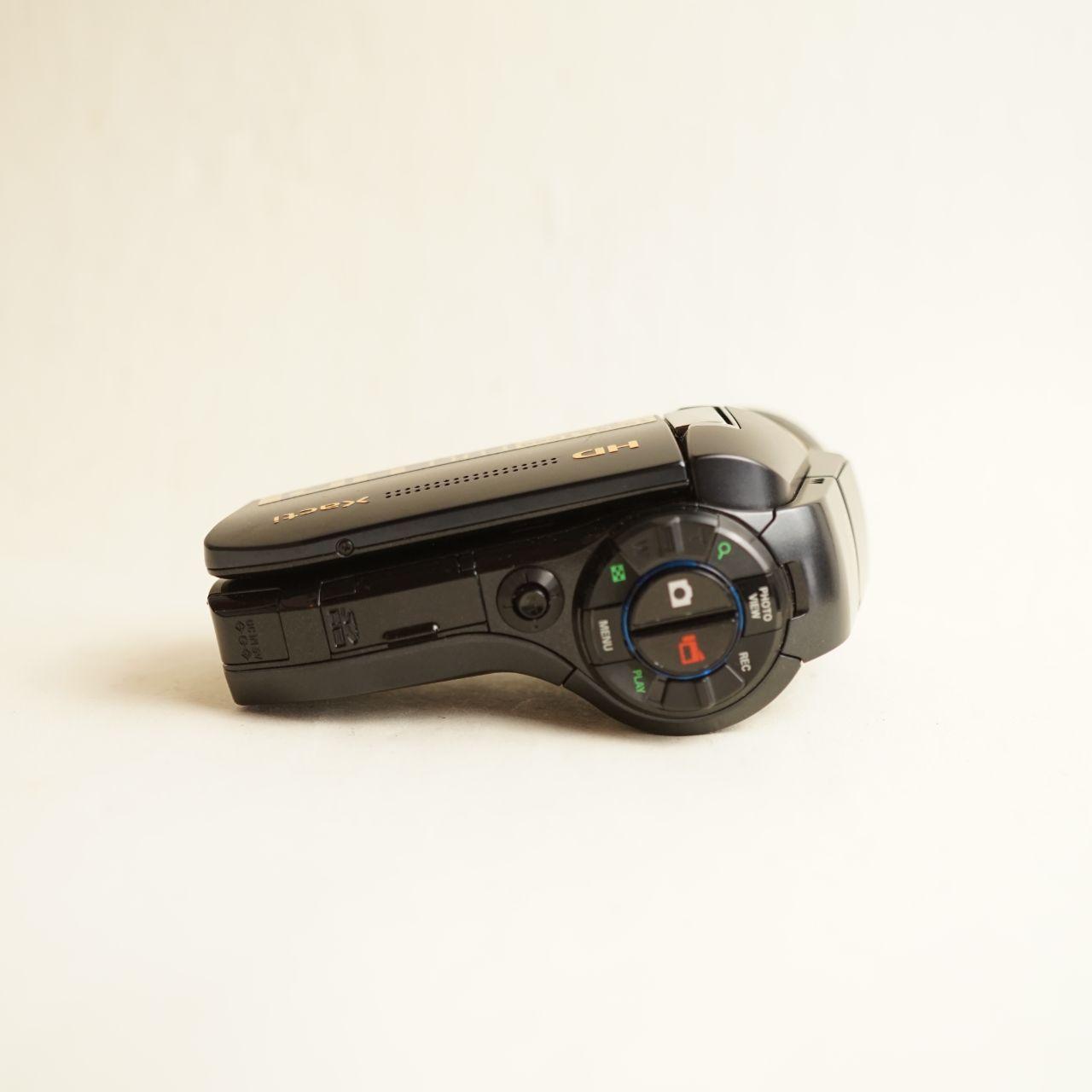 Sanyo VPC-HD1010 w/ 0.2x 37mm Fisheye Lens | Digital Camcorder | Tested & Working | Black