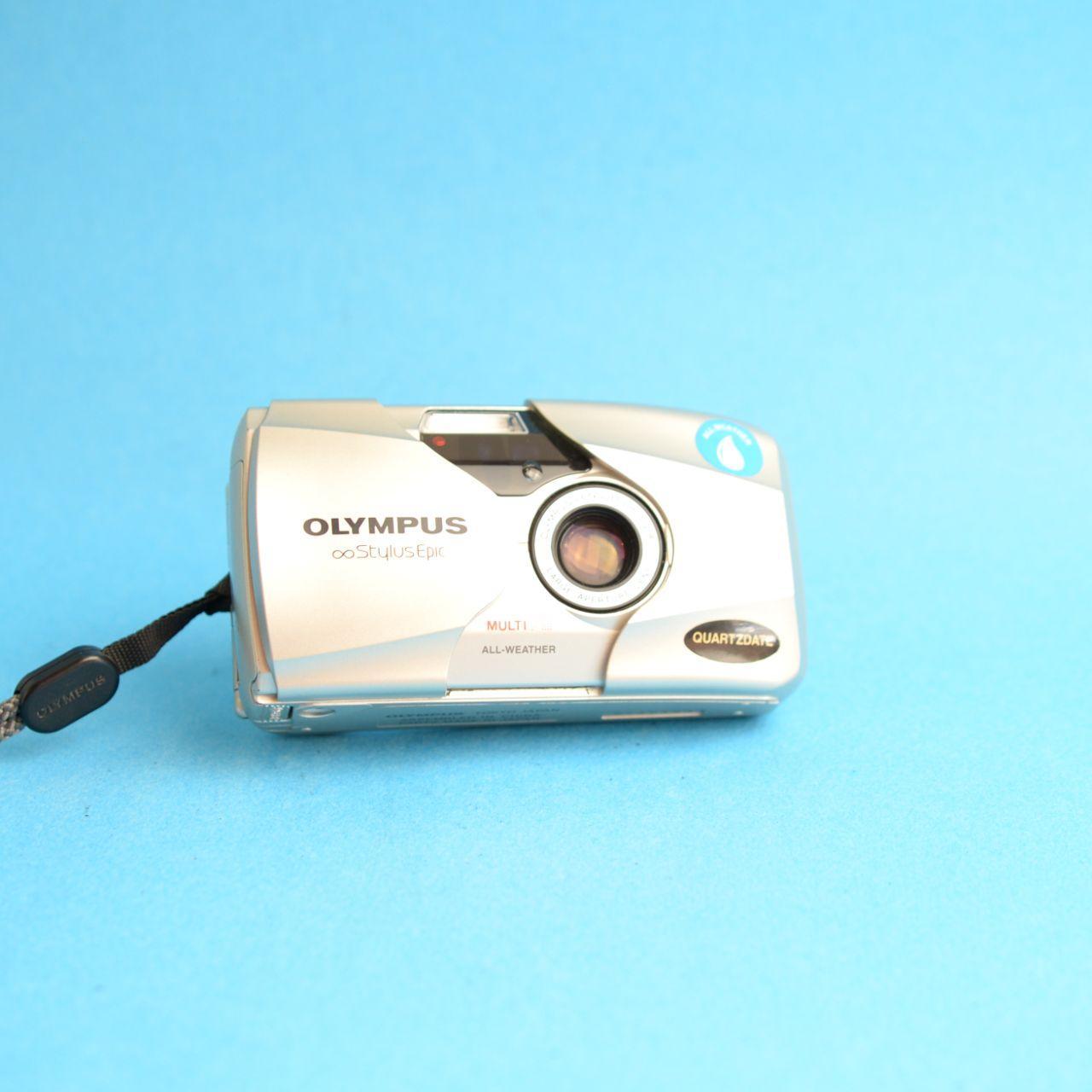Olympus Infinity Stylus Epic (MJU II) Film Camera | 35mm Point & Shoot | Tested & Working | Tan