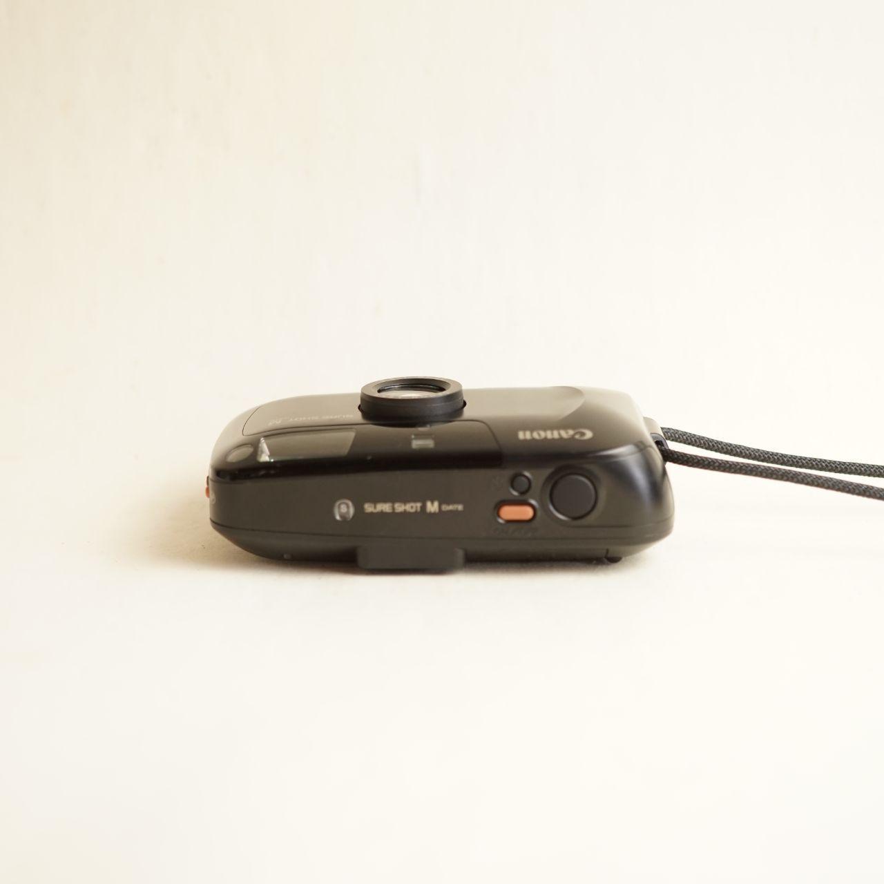 Canon Sure Shot M Film Camera | 35mm Point & Shoot | Tested & Working | Black
