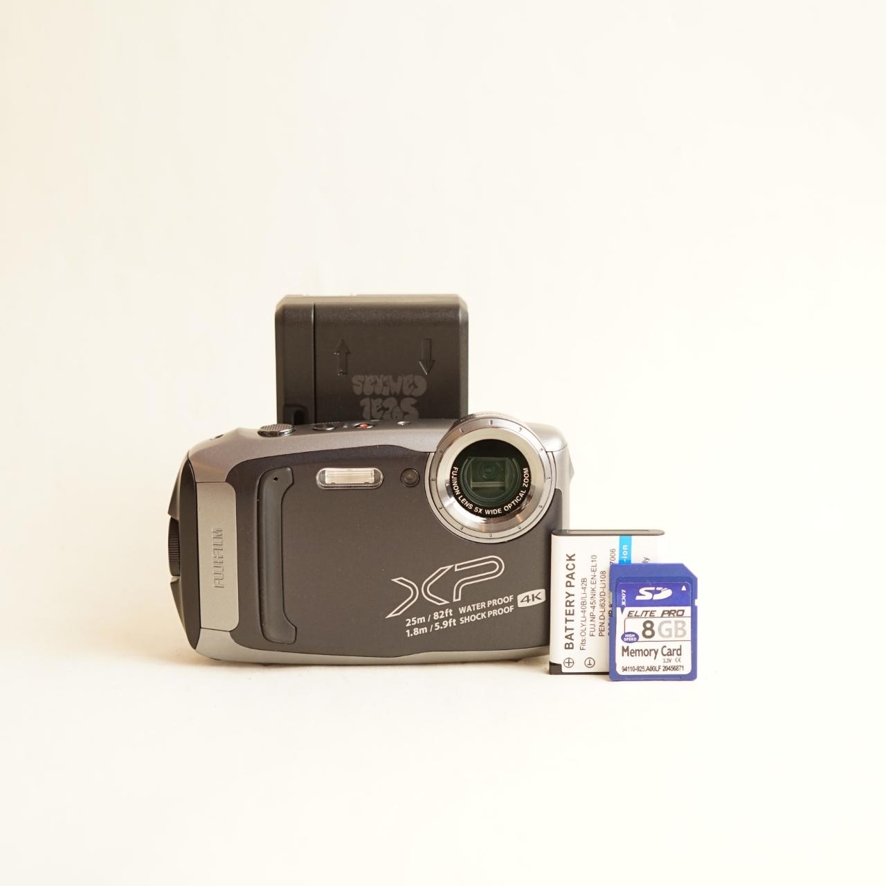 Fujifilm FinePix XP140 Digital Camera | 16.4MP | Tested & Working | Grey & Black