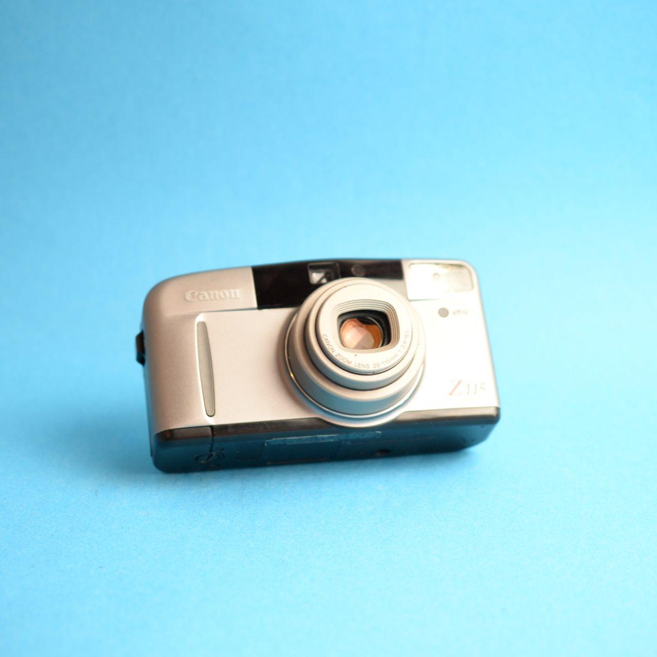 Canon Sure Shot Z115 Caption Film Camera | 35mm Point & Shoot | Tested & Working | Silver