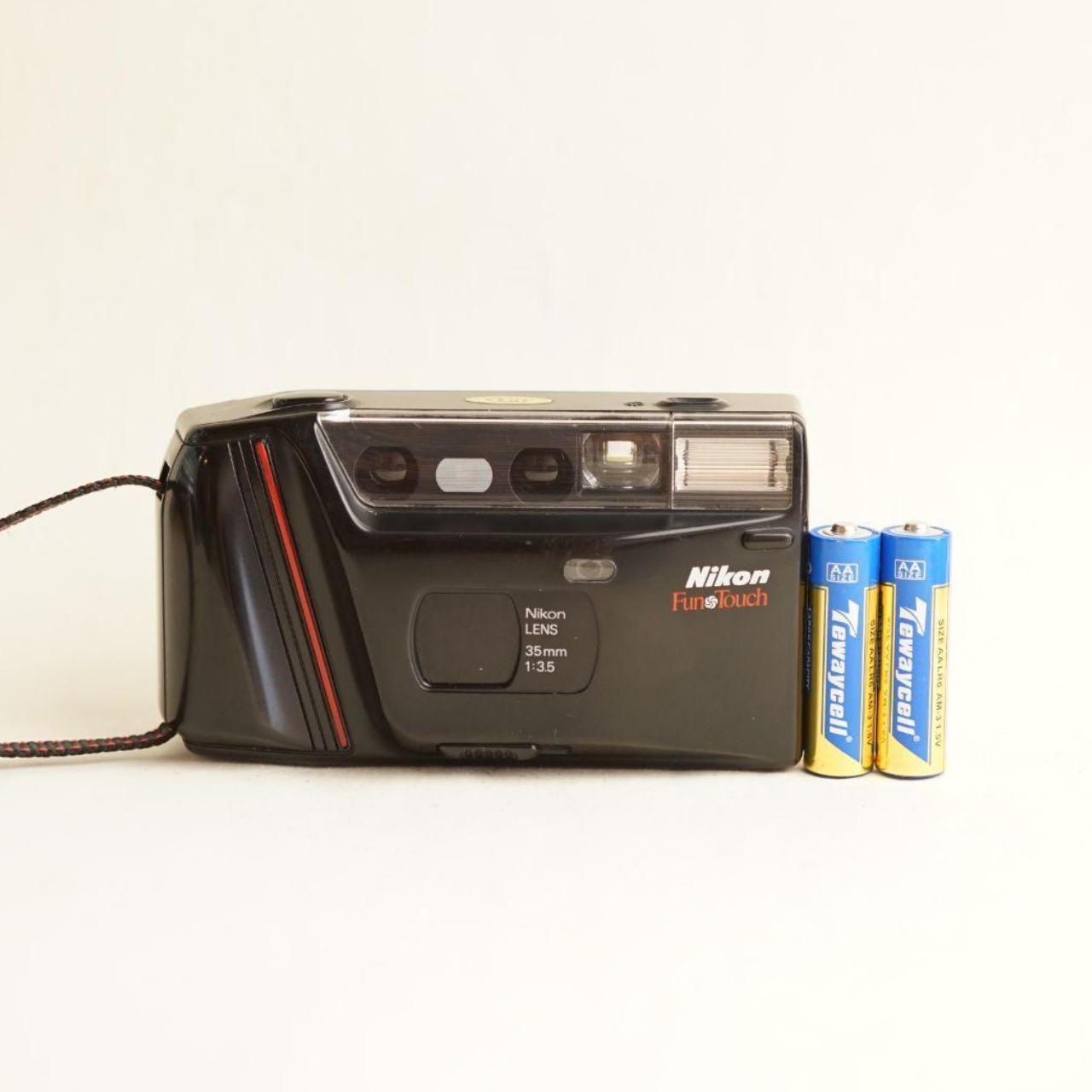 Nikon Fun Touch Film Camera | 35mm Point & Shoot | Tested & Working | Black