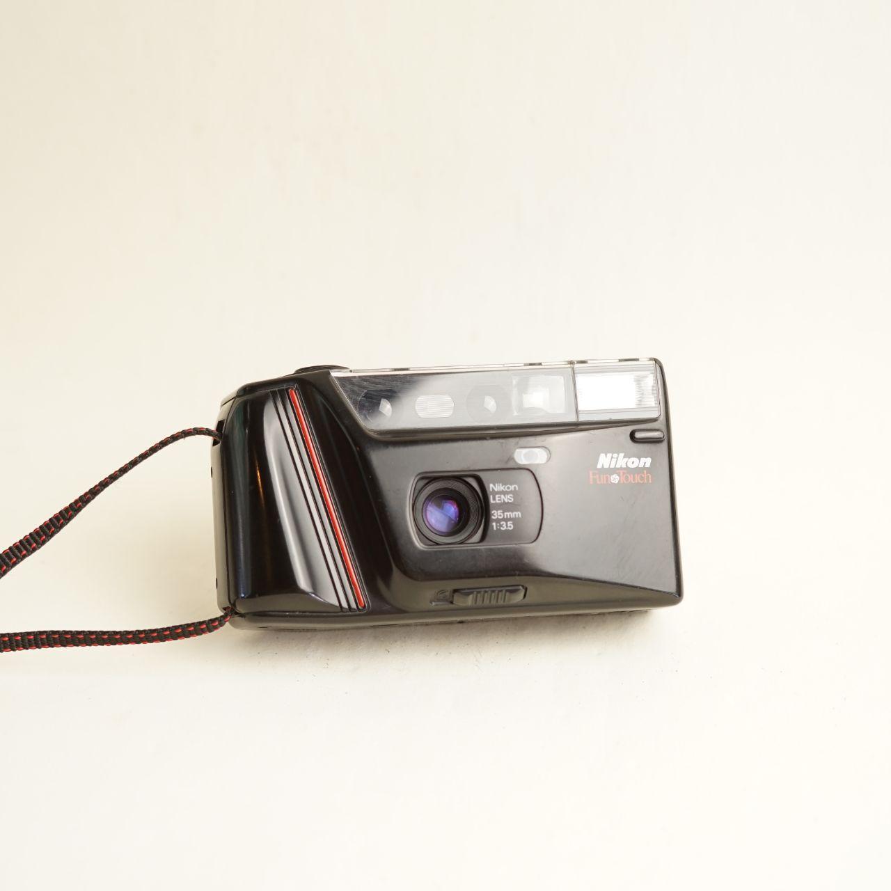 Nikon Fun Touch Film Camera | 35mm Point & Shoot | Tested & Working | Black