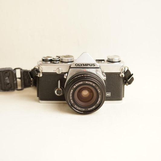 Olympus OM-1 Film Camera | 35mm SLR | Read Description | Silver/Black