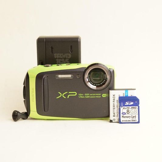 Fujifilm FinePix XP90 Digital Camera | 16.4MP | Tested & Working | Grey & Green