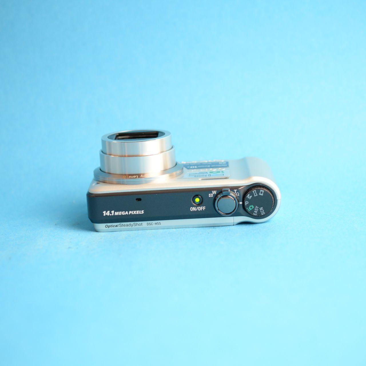 Sony Cyber-shot DSC-H55 Digital Camera | 14.1MP | Tested & Working | Silver