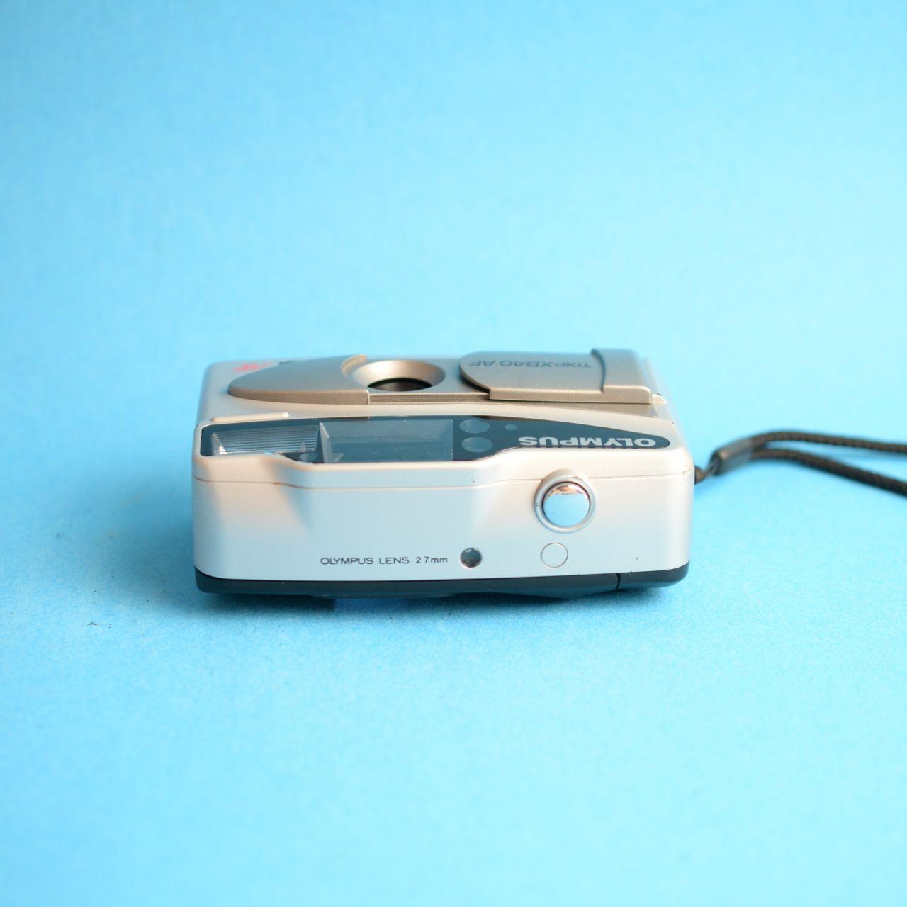 Olympus Trip XB40 AF 35mm Film Camera | Point & Shoot | Tested & Working | Silver
