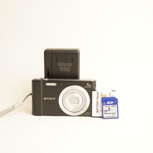 Sony Cyber-shot DSC-W800 Digital Camera | 20.1MP | Tested & Working | Black