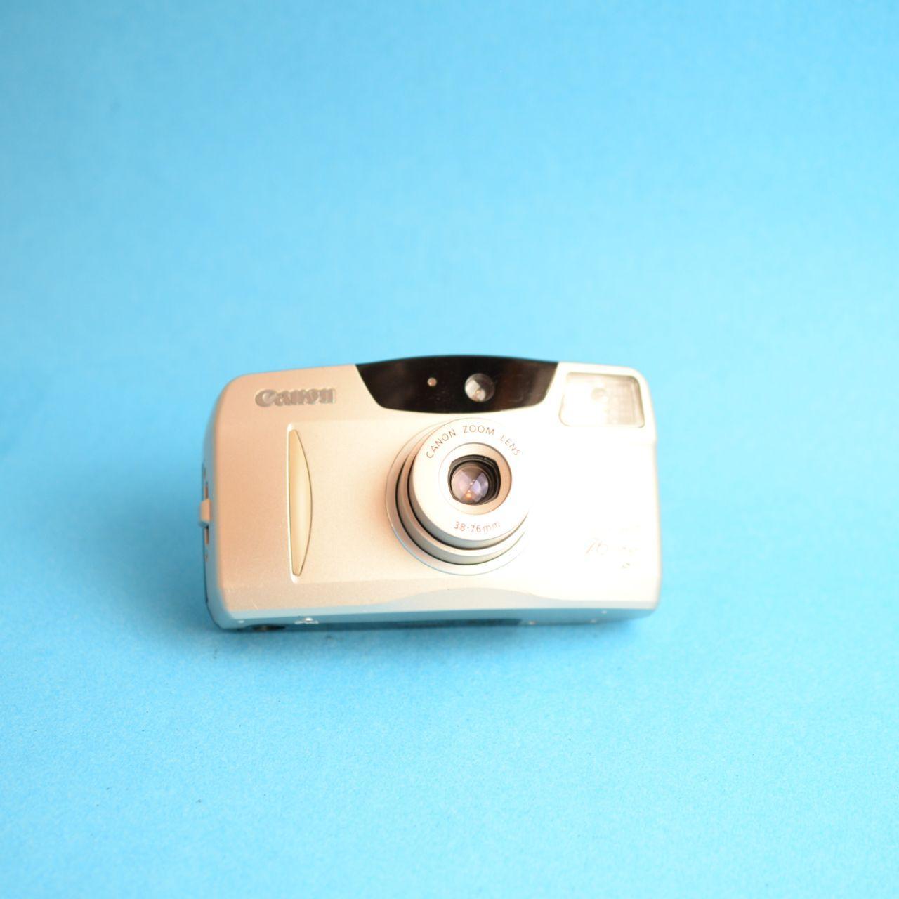 Canon Sure Shot 76 Date Zoom Film Camera | 35mm Point & Shoot | Tested & Working | Tan