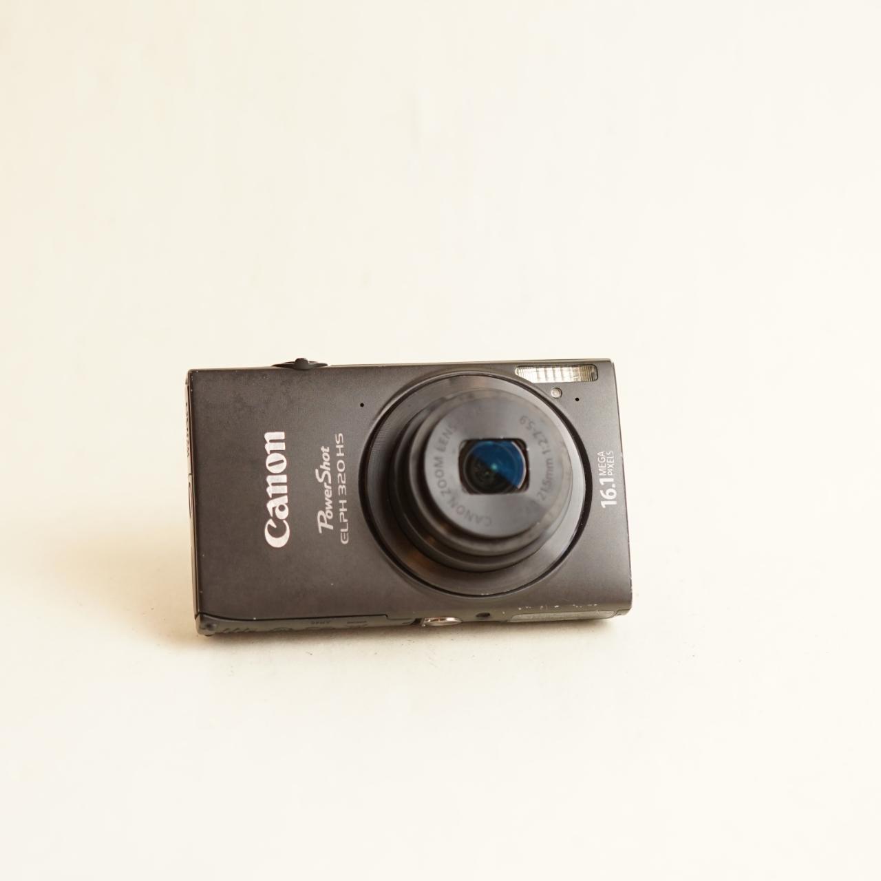 Canon PowerShot ELPH 320 HS Digital Camera | 16.1MP | Tested & Working | Black