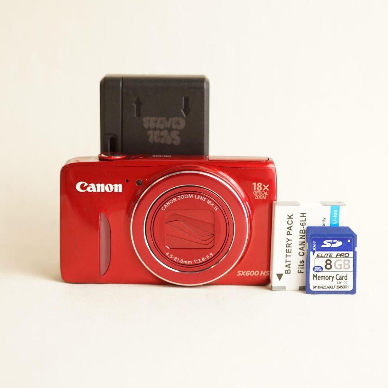 Canon PowerShot SX600 HS Digital Camera | 16.0MP | Tested & Working | Red