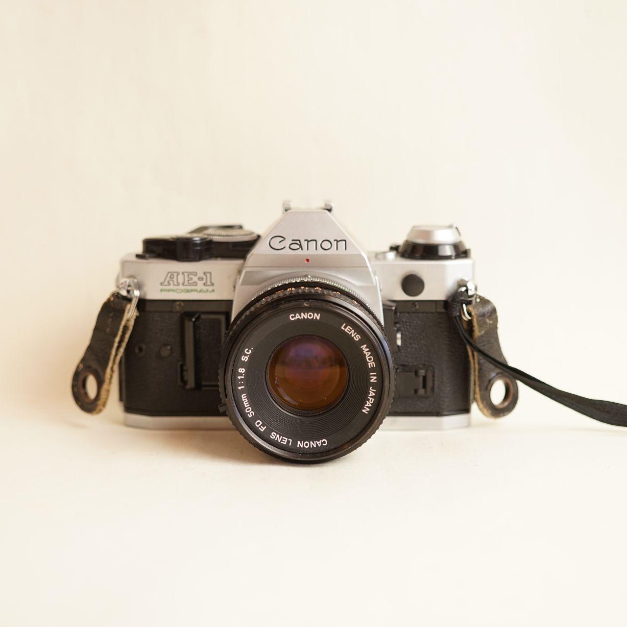 Canon AE-1 Program | Film Camera + Lens | 35mm SLR | Tested & Working