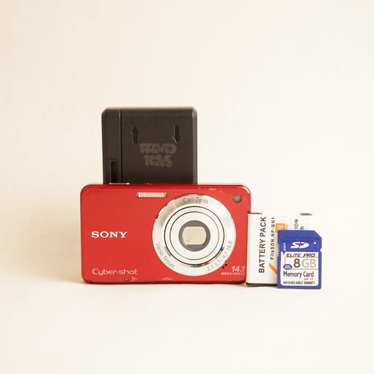 Sony Cyber-shot DSC-W560 Digital Camera | 14.1MP | Read Description | Red