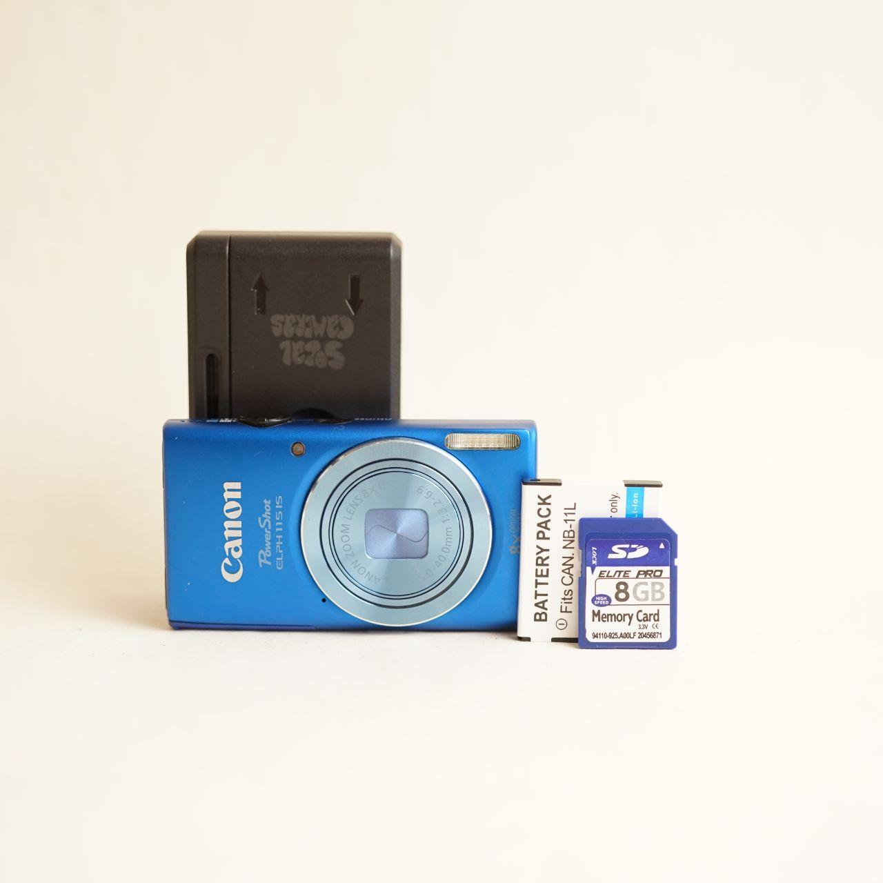 Canon PowerShot ELPH 115 IS Digital Camera | 16MP | Read Description | Blue