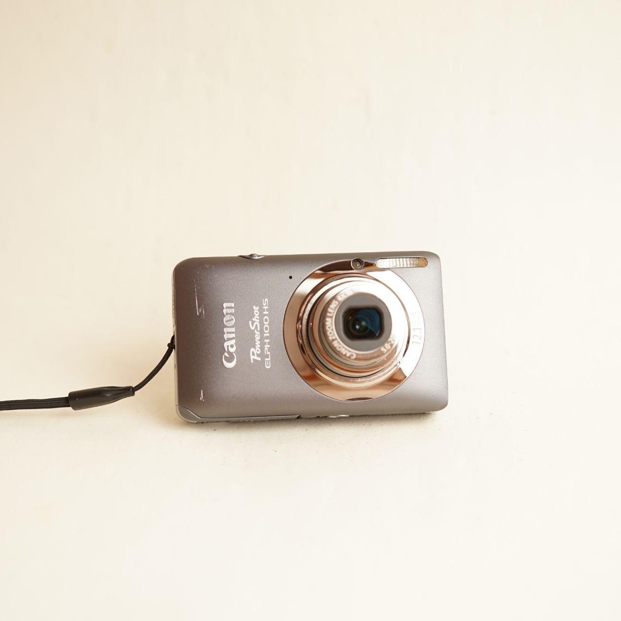 Canon PowerShot ELPH 100 HS Digital Camera | 12.1MP | Tested & Working | Grey