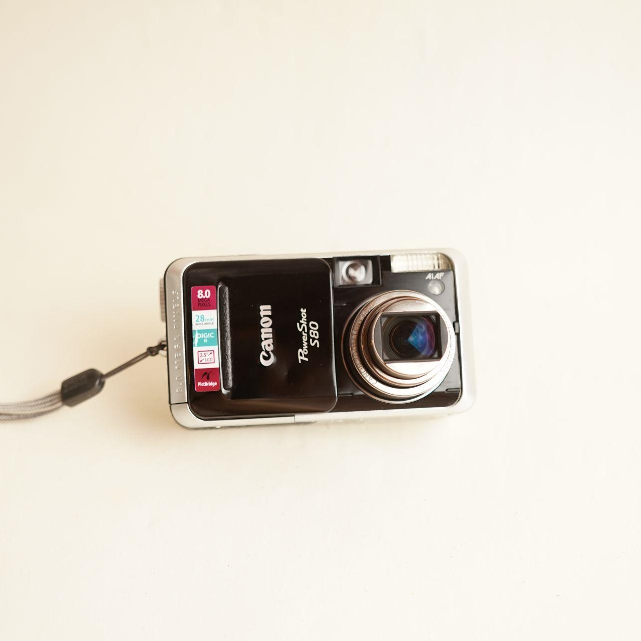 Canon PowerShot S80 Digital Camera | 8MP | Tested & Working | Black