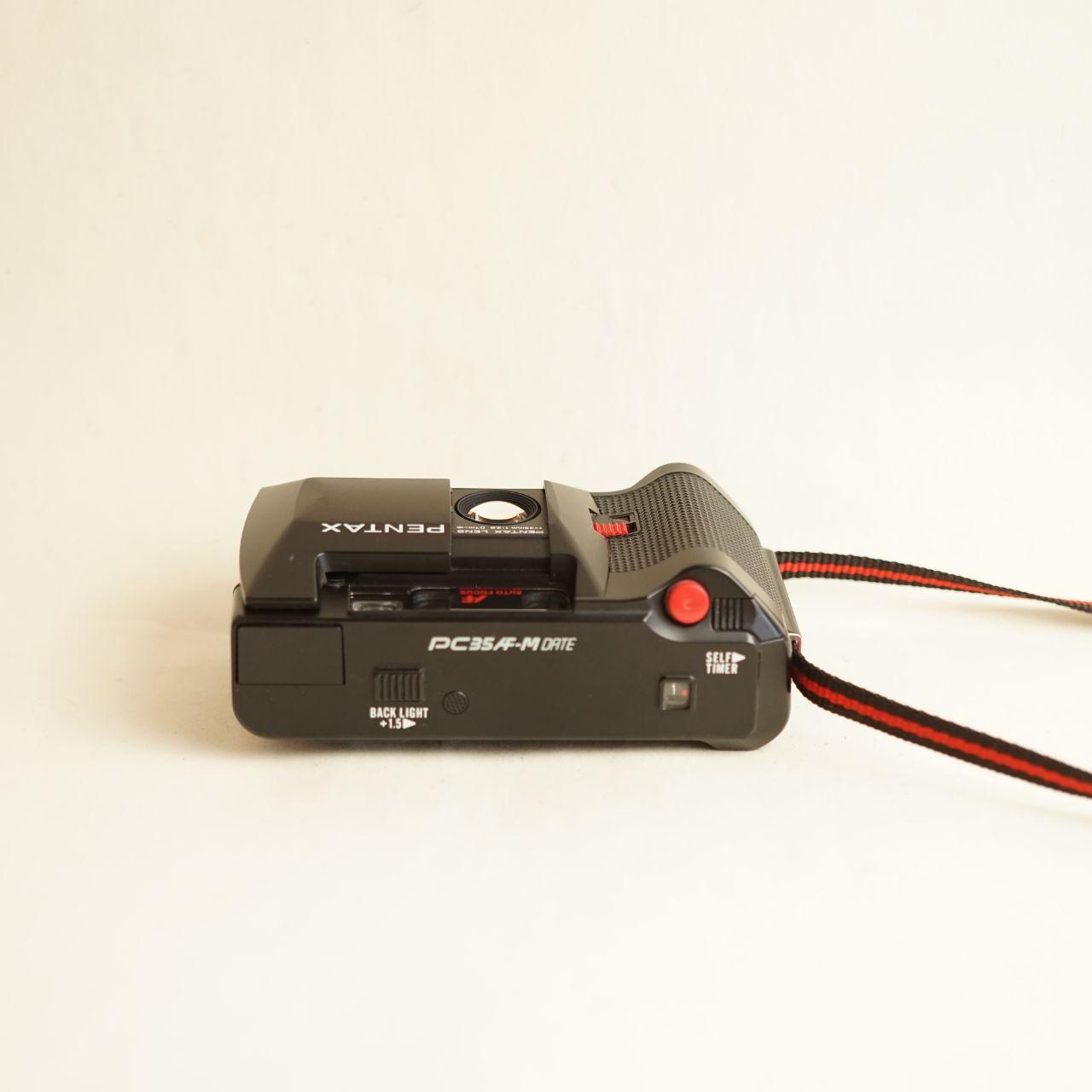 Pentax PC35 AF-M Date Film Camera | 35mm Point & Shoot | Tested & Working | Black