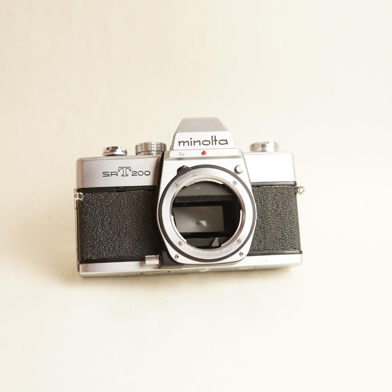 Minolta SRT 200 Film Camera | FULL CLA | 35mm SLR | Read Description | Silver & Black