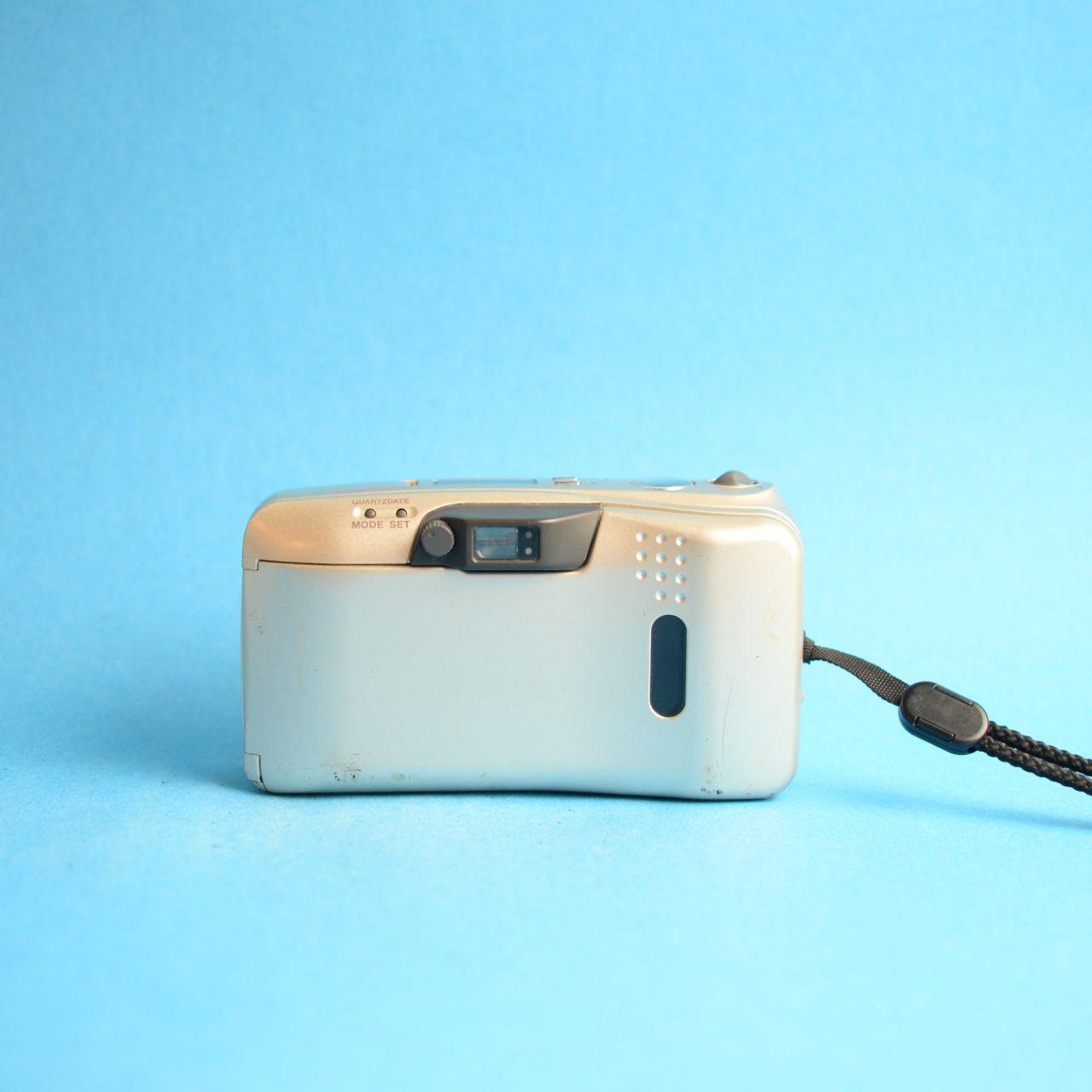 Olympus Infinity Stylus Zoom 140 Film Camera | 35mm Point & Shoot | Tested & Working | Gold