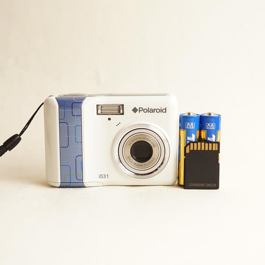 Polaroid i531 Digital Camera | 5MP | Tested & Working | White & Blue