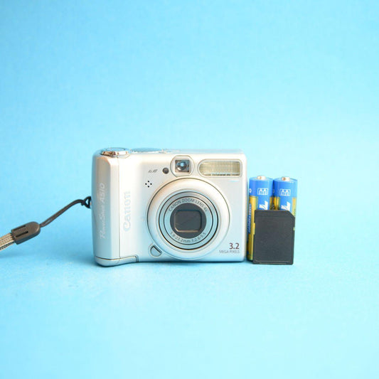 Canon PowerShot A510 Digital Camera | 3.2MP | Tested & Working | Silver