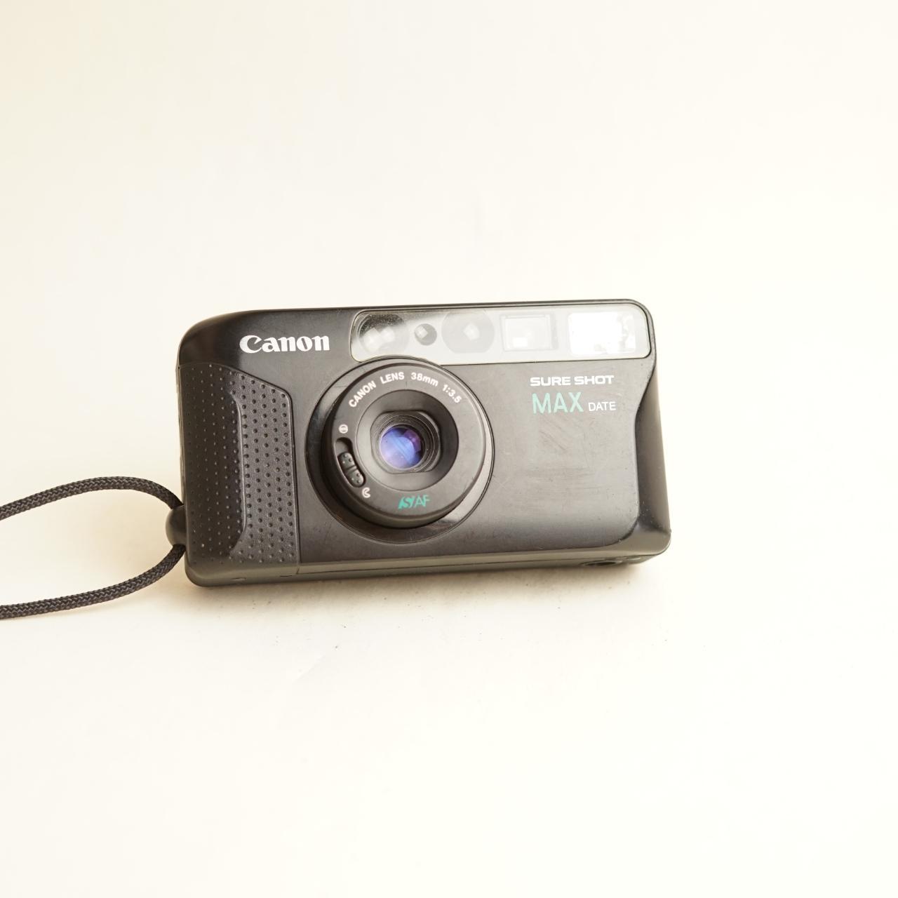 Canon Sure Shot Max Date Film Camera | 35mm Point & Shoot | Tested & Working | Black