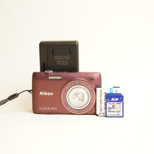 Nikon Coolpix S4100 Digital Camera | 14MP | Read Description | Maroon