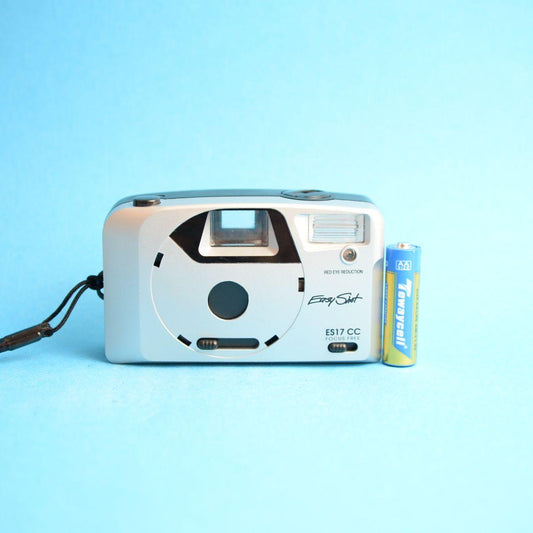Easy Shot ES17 CC Film Camera | 35mm Point & Shoot | Tested & Working | Silver