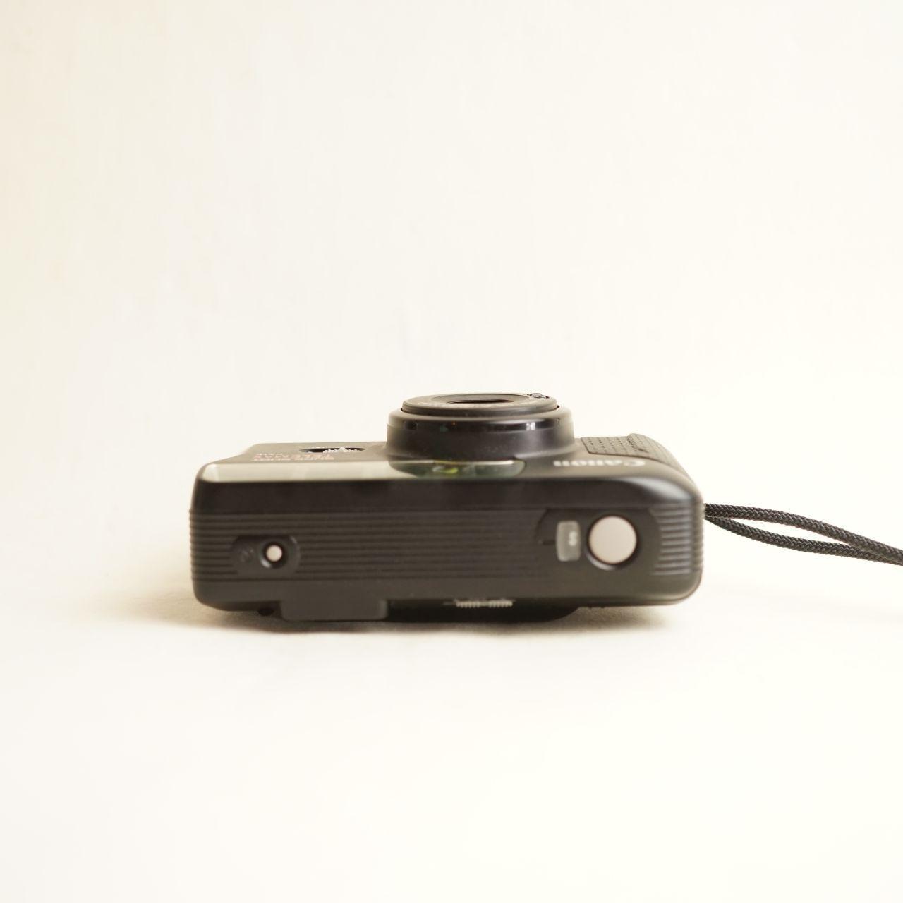 Canon Sure Shot Telemax Date Film Camera | 35mm Point & Shoot | Tested & Working | Black