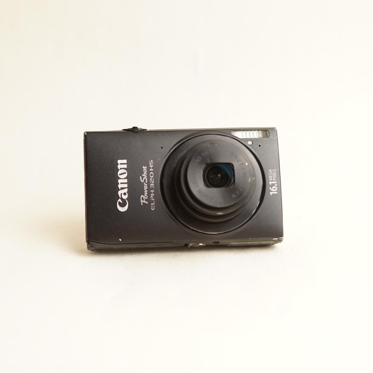Canon PowerShot ELPH 320 HS Digital Camera | 16.1MP | Tested & Working | Black
