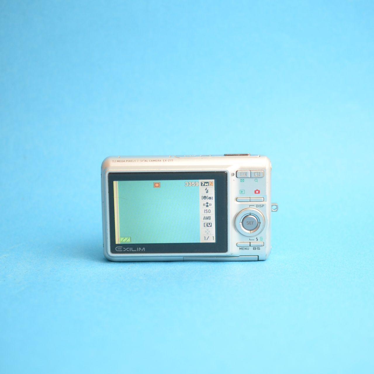 Casio Exilim EX-Z77 Digital Camera | 7.2MP | Tested & Working | Silver