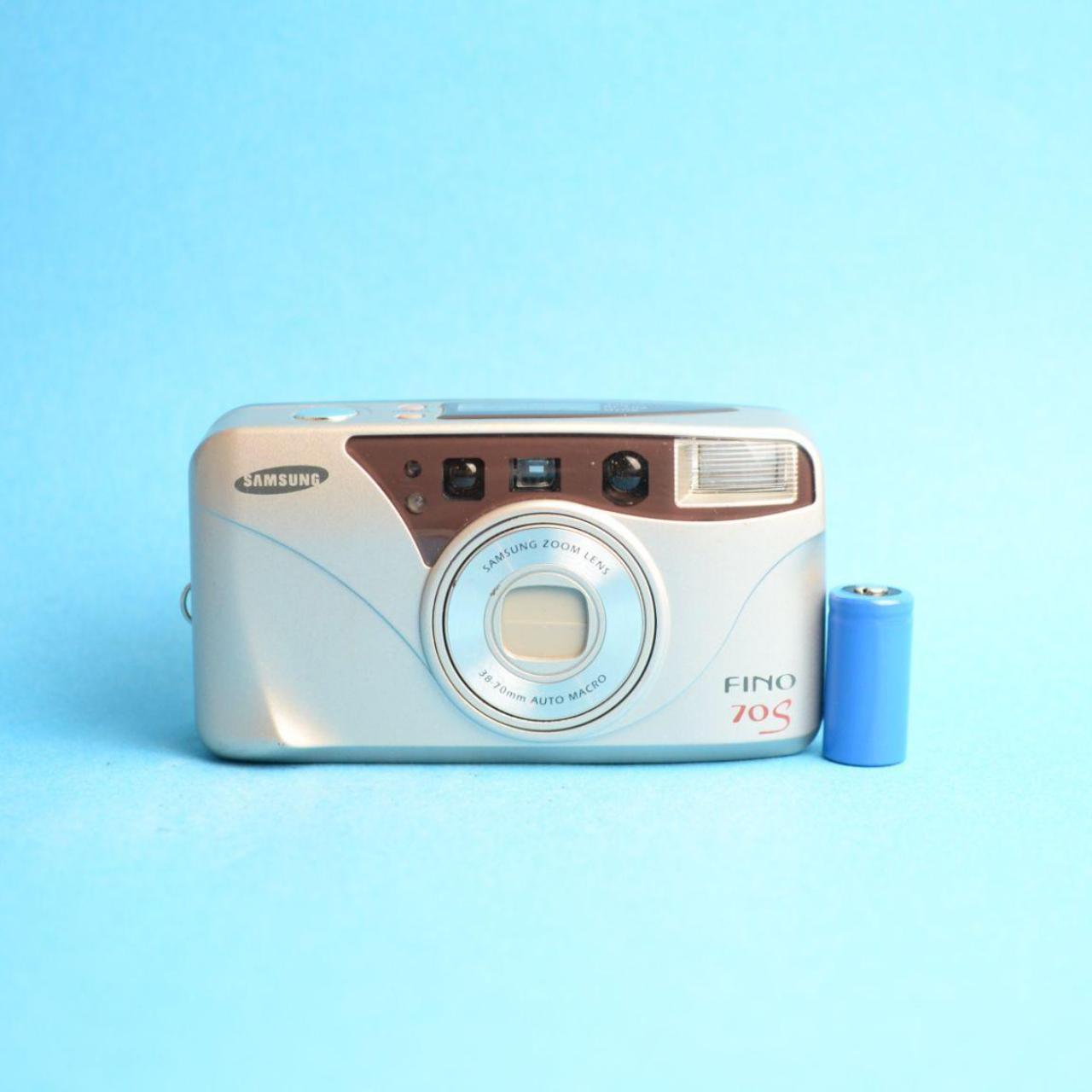 Samsung Fino 70S Film Camera | 35mm Point & Shoot | Tested & Working | Gold