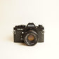 Ricoh XR-2s Film Camera w/ 50mm f/2 Lens | 35mm SLR | Tested & Working | Black & Silver