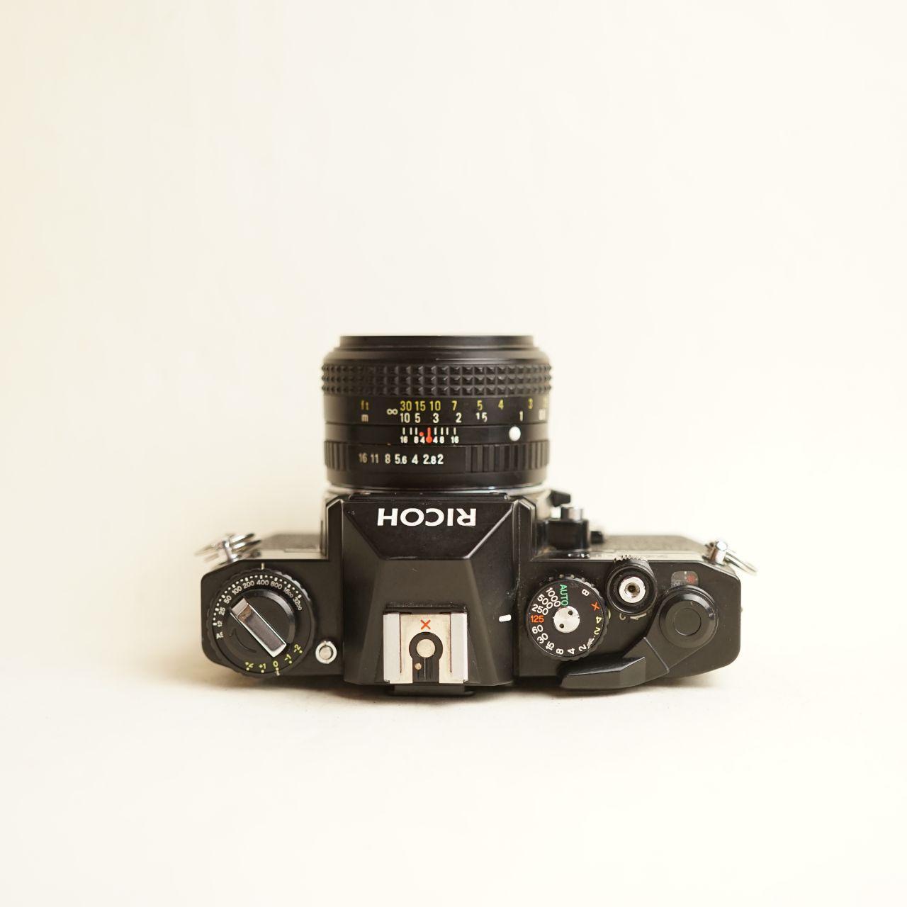 Ricoh XR-2s Film Camera w/ 50mm f/2 Lens | 35mm SLR | Tested & Working | Black & Silver
