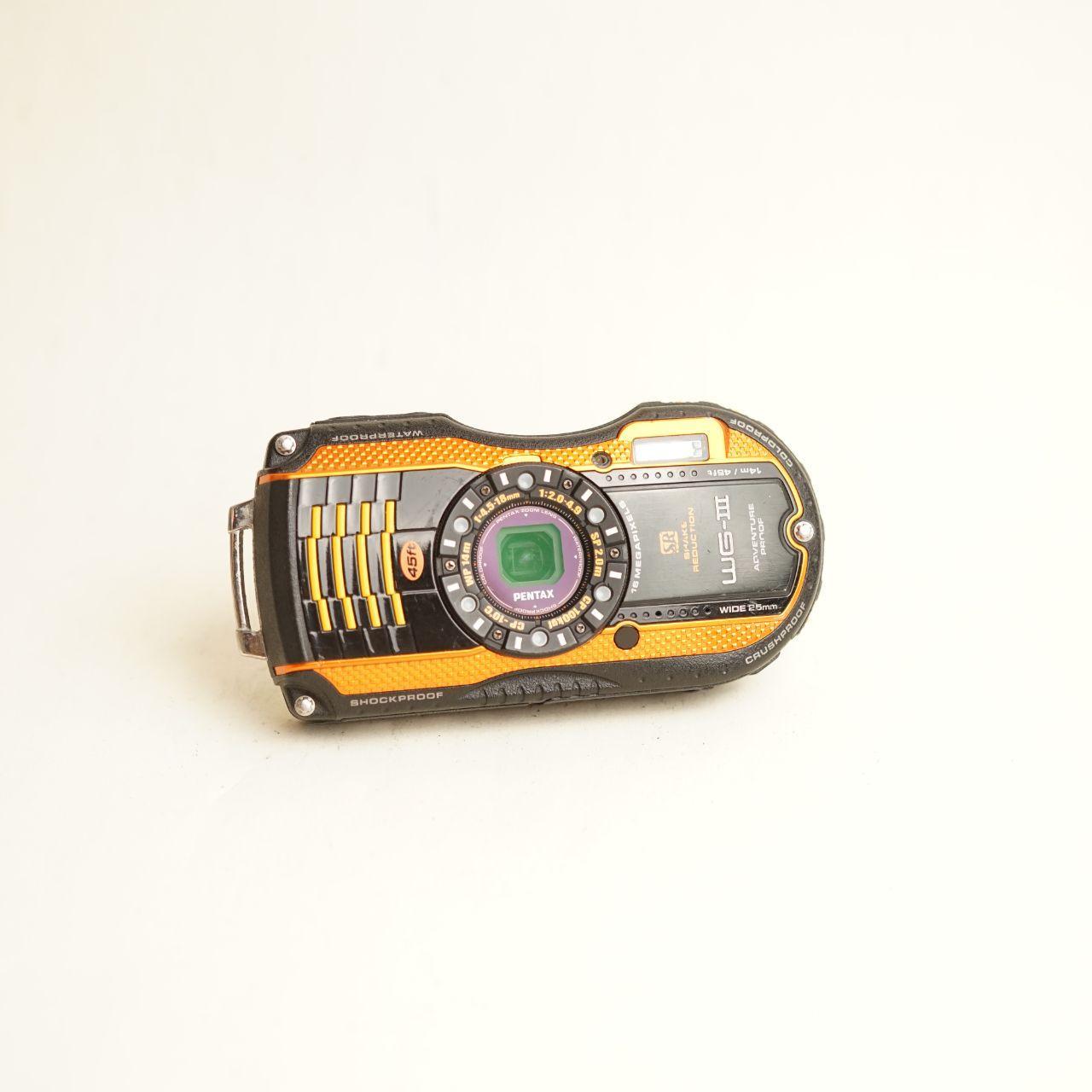 Pentax WG-3 Digital Camera | 16MP | Read Description | Black & Orange