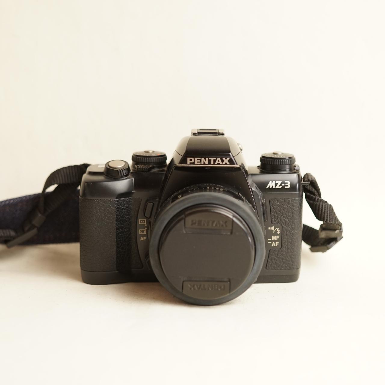 Pentax MZ-3 Film Camera + Pentax 50mm 1.4 Lens | 35mm SLR | Tested & Working | Silver & Black