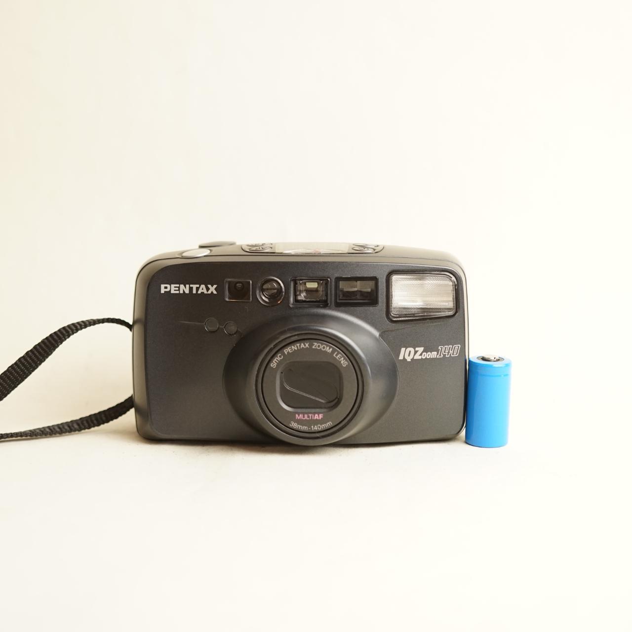 Pentax IQZoom 140 Film Camera | 35mm Point & Shoot | Read Description | Grey