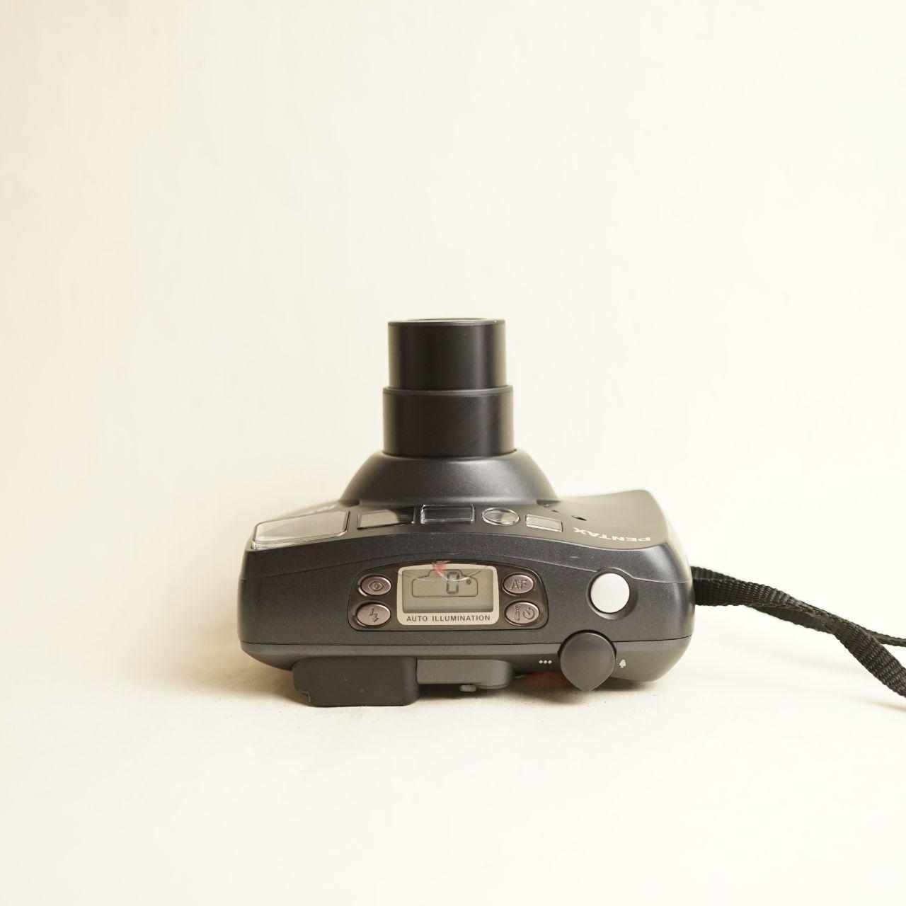 Pentax IQZoom 140 Film Camera | 35mm Point & Shoot | Read Description | Grey