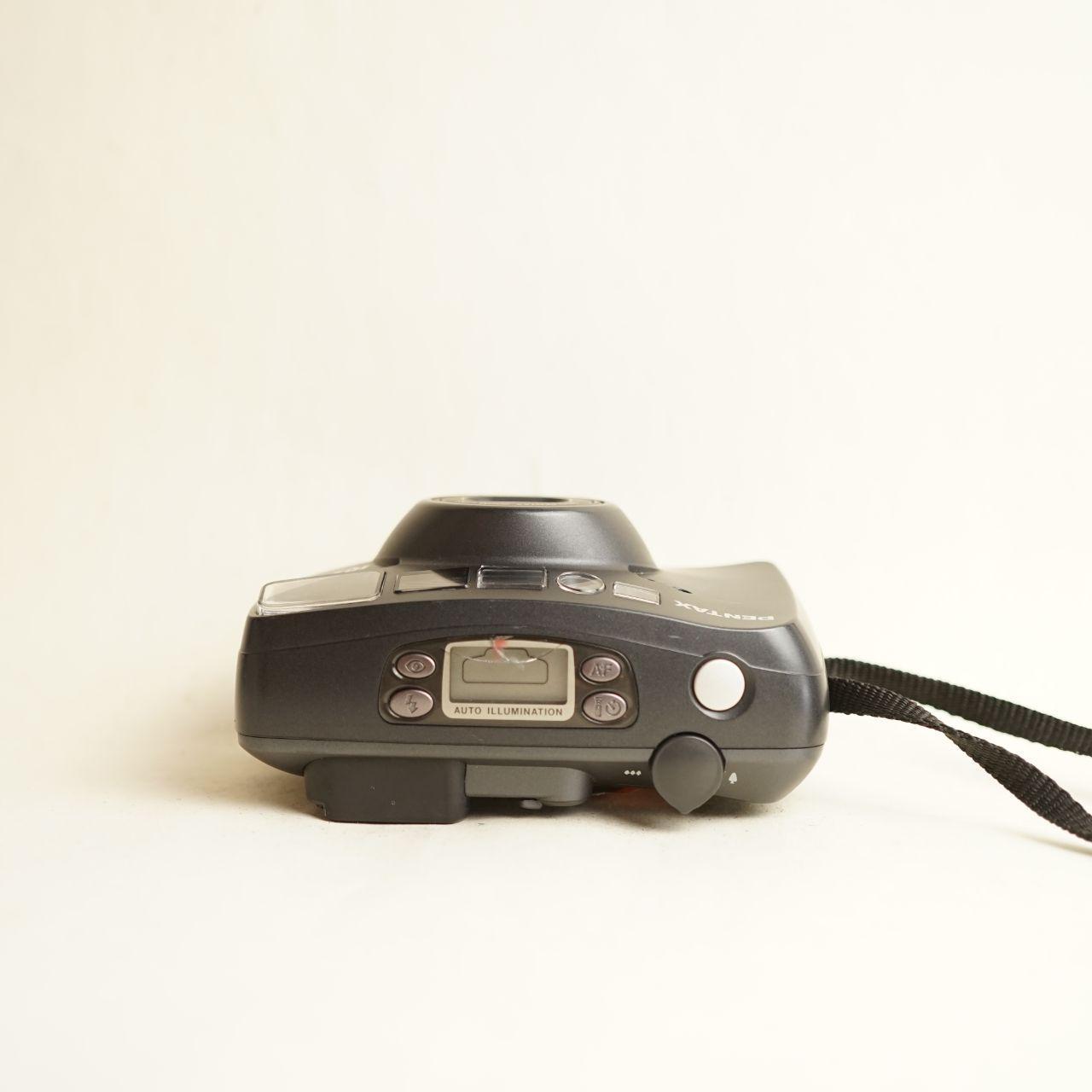 Pentax IQZoom 140 Film Camera | 35mm Point & Shoot | Read Description | Grey