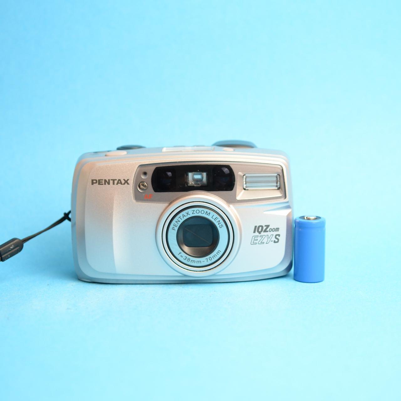 Pentax IQZoom EZY-S Film Camera | 35mm Point & Shoot | Read Description | Silver