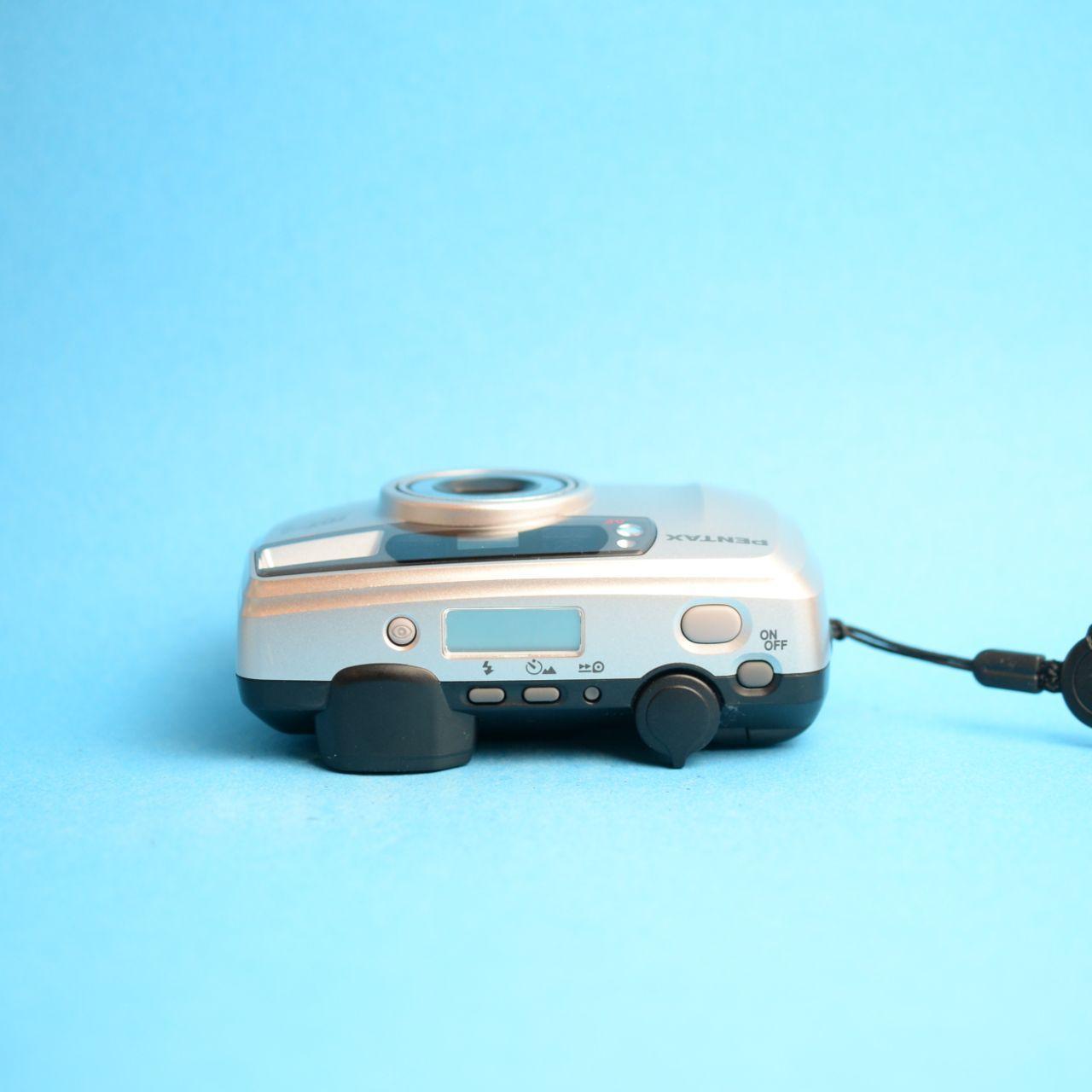 Pentax IQZoom EZY-S Film Camera | 35mm Point & Shoot | Read Description | Silver